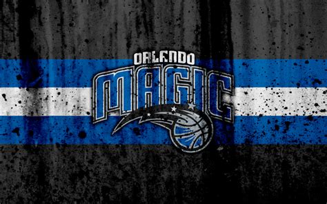 Download Wallpapers 4k Orlando Magic Grunge Nba Basketball Club