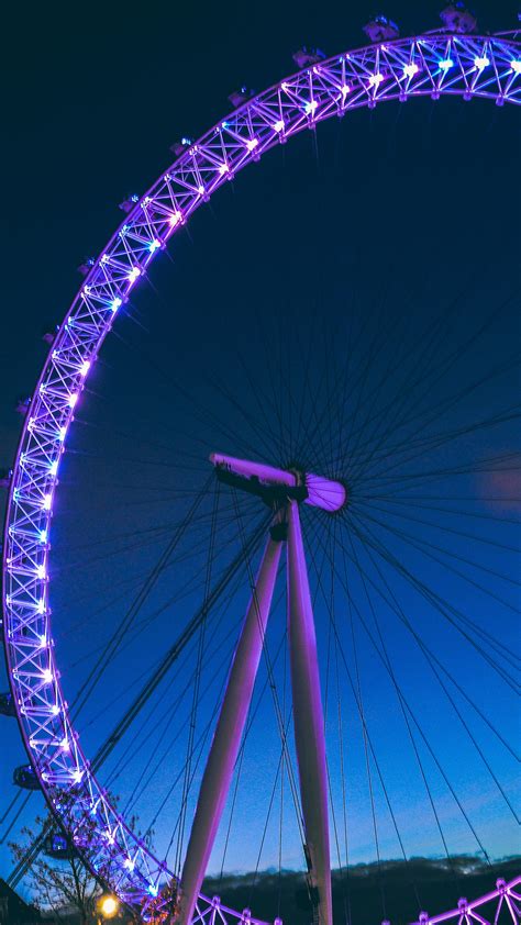 1080x1920 Ferris Wheel Photography Long Exposure Hd For Iphone 6 7
