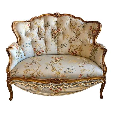 Sofas, chaise lounge chairs, settees and futons to bring style to any living room or space in your home. Antique French Victorian Settee in 2020 | Victorian ...