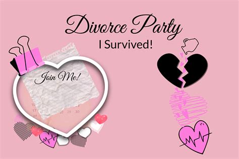 Divorce Party Invitation Template Downloadable Photography