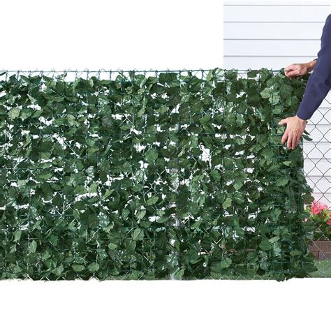 Beautiful Lightweight Faux Ivy Privacy Fence Screen Green