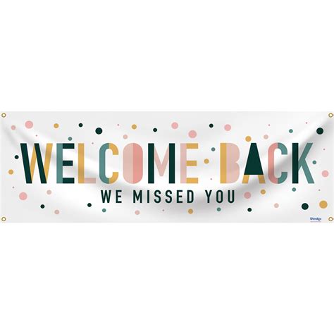Lots Of Dots Welcome Back Banner
