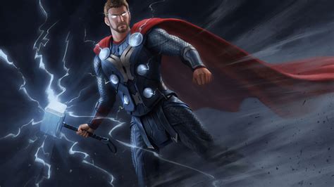 Thor New Digital Art Thor Wallpapers Superheroes Wallpapers Hd
