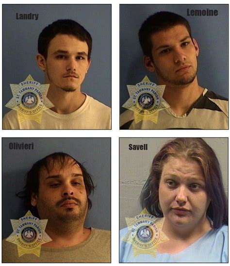 Four Arrested In St Tammany Parish Sheriffs Office