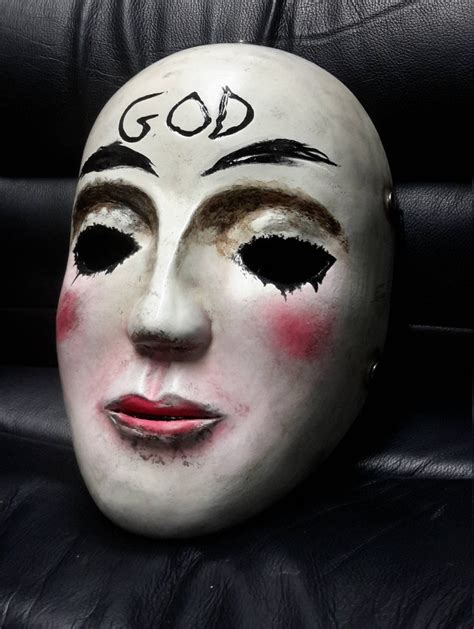 Purge Style God Mask Prop Replica Horror Mask Halloween Resin Film