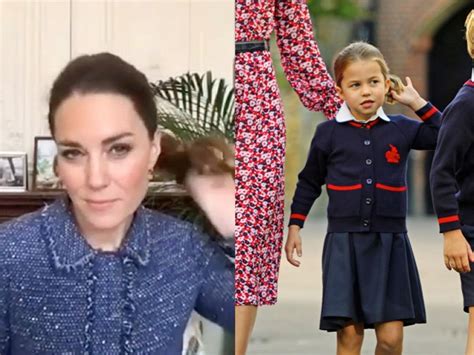 Princess Charlotte Mirrors Kate Middletons Hair Twirl In ‘adorable Viral Video The Independent