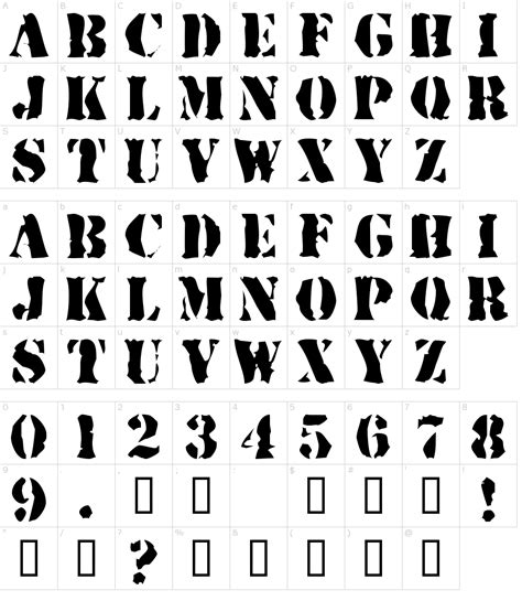 Printable Letter Stencils Different Fonts