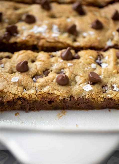 Salted Brown Butter Chocolate Chip Cookie Bars