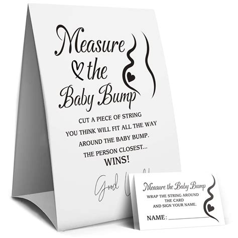 Buy Measure Mommy S Belly Sign Baby Shower Sign Measure The Baby Bump How Big Is Moms Belly