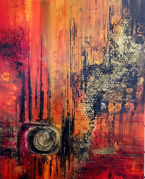 On Fire Acrylic Abstract By Grace Johnson Abstract Art Modern