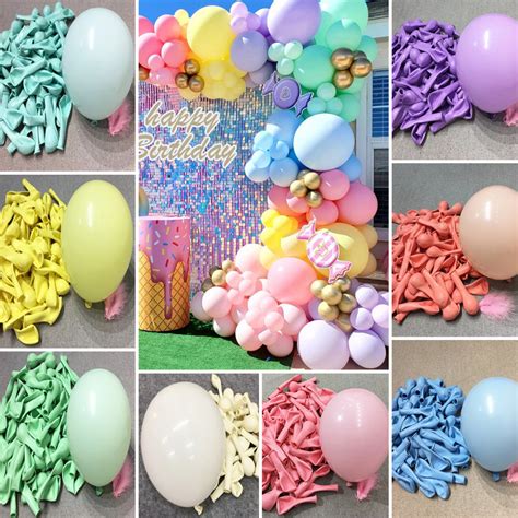 Pc Inch Pastel Macaron Latex Balloons Birthday Party Wedding Decor Happy Party Needs