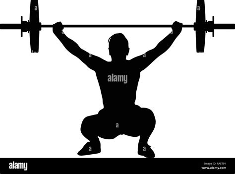 Weight Lifting Girl Silhouette Stock Vector Image And Art Alamy