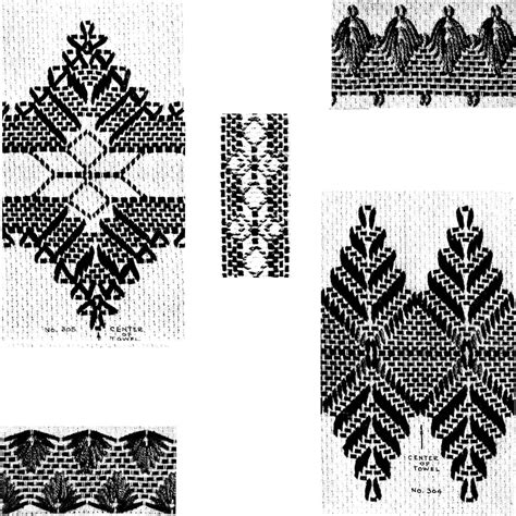 1936 Huck Towel Patterns First Series Vintage Huck Weaving Etsy