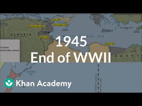 1945 marks the end of world war ii. 1945 - End of World War II (video) | Khan Academy