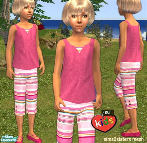 The Sims Resource Evi Summer Vacation Kids 2