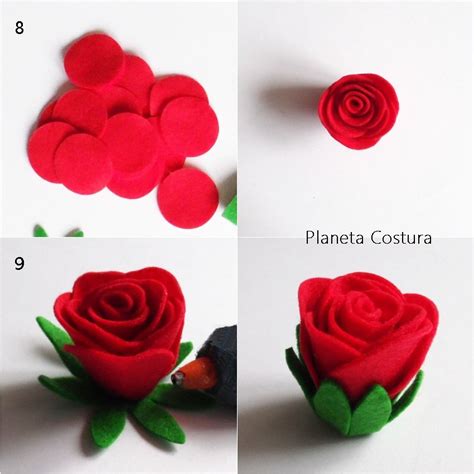 Aprende A Elaborar Rosas De Fieltro Paso A Paso Rosas De Fieltro