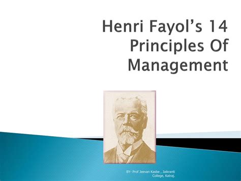 Ppt Henri Fayols 14 Principles Of Management Powerpoint Presentation