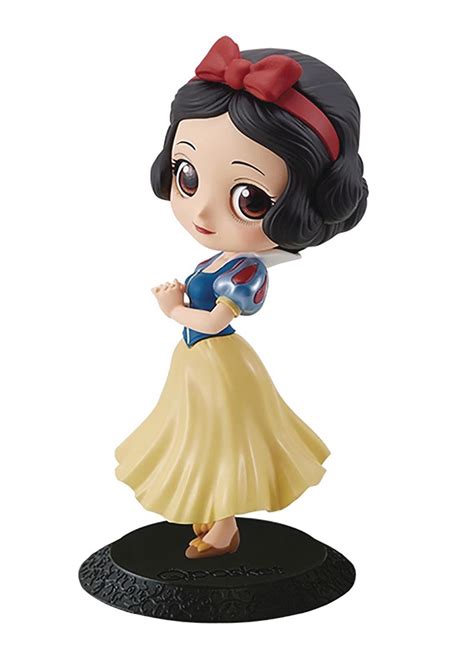Joli noeud inspiration blanche neige les noeuds sont bourrés de ouate de coton pour un joli effet bombé matière satin rouge , velours jaune vieilli , lin beige attache à choisir avec élastique ou bien. BLANCHE NEIGE - FIGURINE SNOW WHITEE (12.7CM) - DISNEY Q ...
