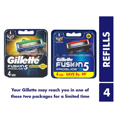 buy gillette fusion proglide flexball manual shaving razor blades cartridge 4s pack online