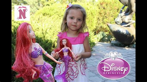 Кукла русалка Ариэль Принцесса Дисней Распаковка игрушки