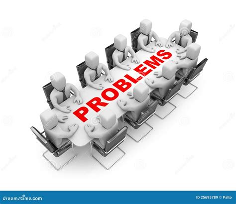Solve The Problem Stock Illustration Illustration Of Company 25695789