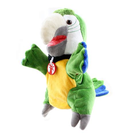 Hevirgo Simulation Soft Bird Parrot Plush Sleeve Hand Puppet Stuffed