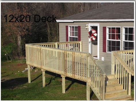 Pre Built Decks For Mobile Homes In 2020 With Images Mobile Home