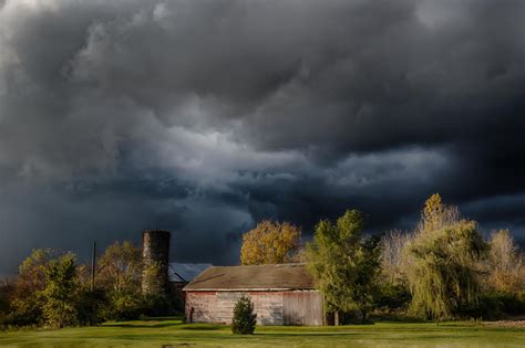 October Storm At Sunset By Jim Crotty Passing Storm At Sunset Over