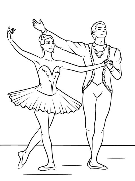 Desenho De Casal Dançando Balé Para Colorir Bailarina Para Colorir