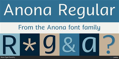 Fonts Similar To Anona