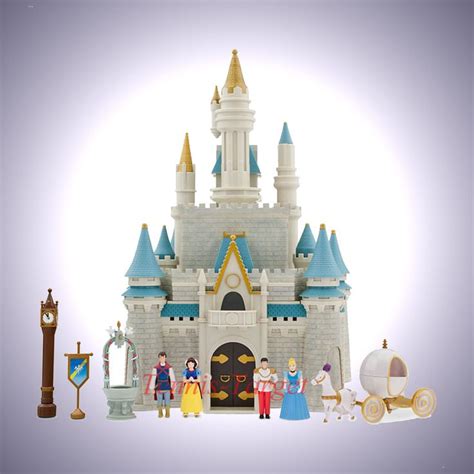 Disney Parks Princess Cinderella Castle Dollhouse Play Set With Figures
