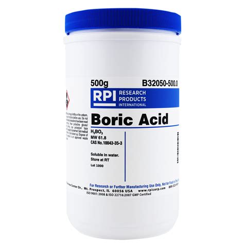 B32050 5000 Boric Acid 500 Grams