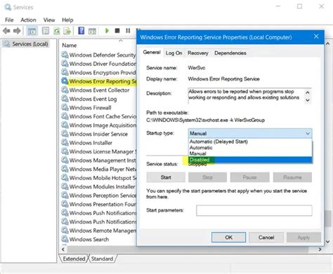 Microsoft Windows Error Reporting Service In Windows 1110