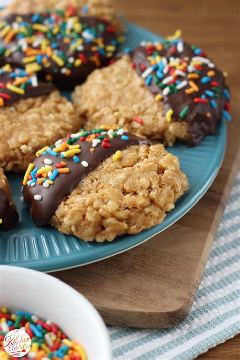 Sep 28, 2020 · in small microwavable bowl, microwave peanut butter uncovered on high 15 to 20 seconds or until slightly melted; No Bake Peanut Butter Crunch Cookies - A Kitchen Addiction