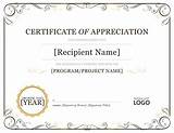 Create your custom design certificate with our online certificate maker, or choose from a template. 30 Free Certificate of Appreciation Templates and Letters