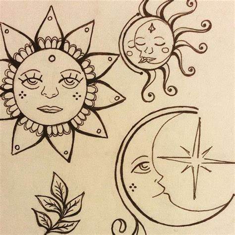 Rebeca Salomon On Instagram Sun Moon Doodles Hennadesign Suntattoo Moontattoo