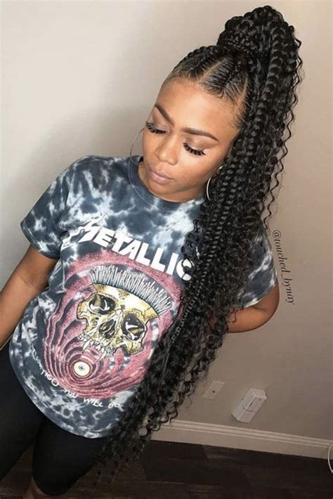23 Long Weave Ponytails For Black Women To Copy In 2020 Feed In