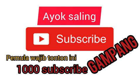 Saling Subscribe Terbaru Youtube