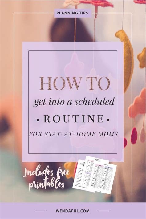 Check spelling or type a new query. How To Get Into A Scheduled Routine for Stay at Home Moms ...