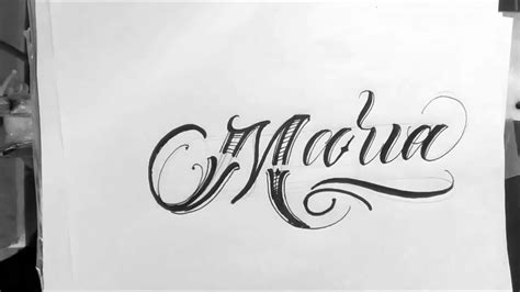Como Hacer Letras Para Tatuar Nombre Maria En Abecedario Chicano