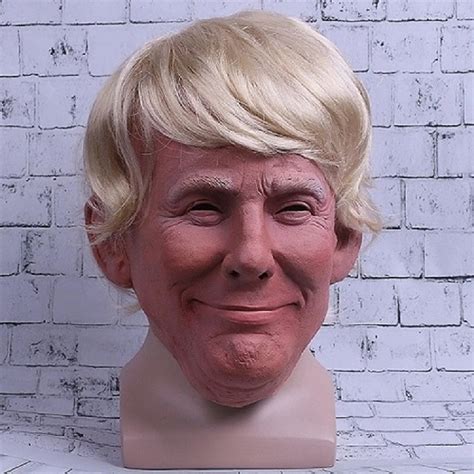 President Trump Mask Realistic Adults Halloween Deluxe Latex Full Head