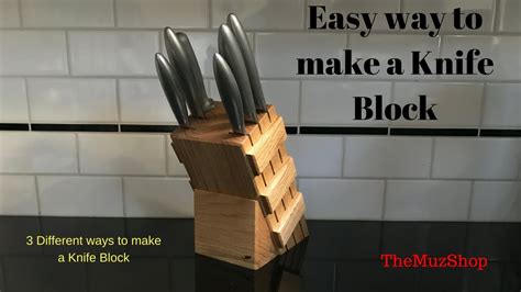 Woodworking Making A Knife Block Easy Youtube