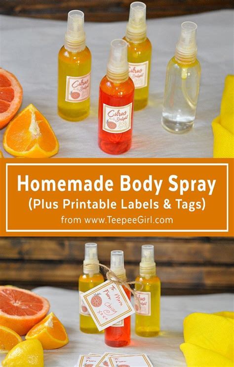 Homemade Body Spray From This Is A Fun And Easy Way To