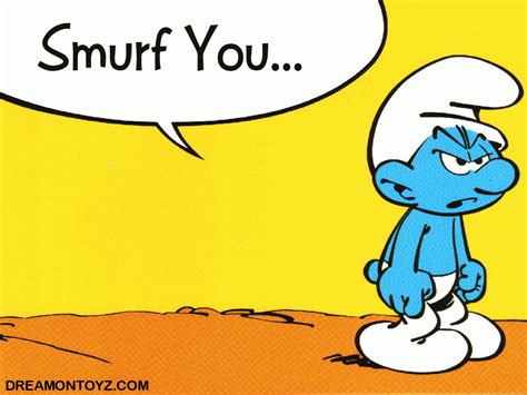 Free Download Smurf You With Angry Smurf 1024x768 For Your Desktop