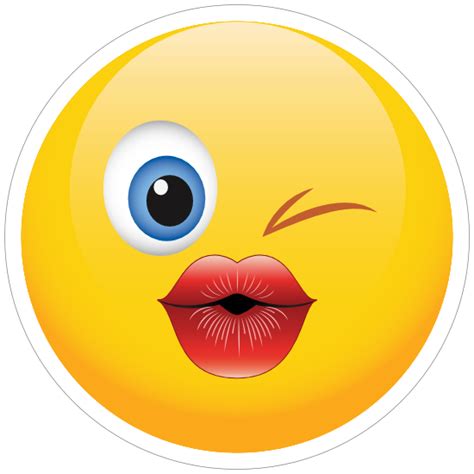 cute blowing a kiss emoji sticker