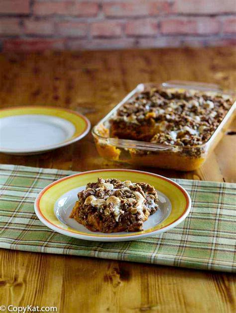 Bake at 350 for 45 minutes. Boston Market Sweet Potato Casserole | Recipe | Copykat ...