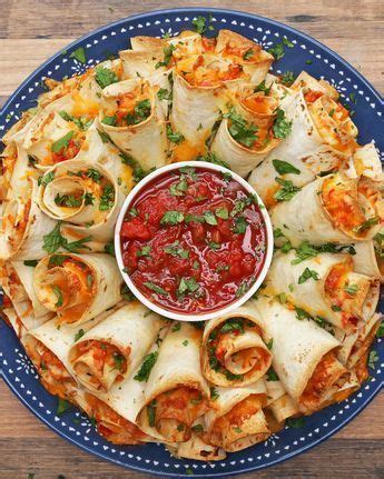 Line a baking sheet with parchment paper. Blooming Quesadilla Ring | Recipe | Appetizer recipes ...