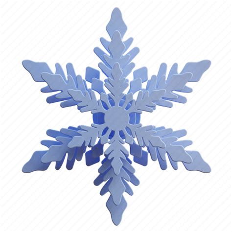 Snowflake Winter Snow Crystal Cold Weather 3d Illustration