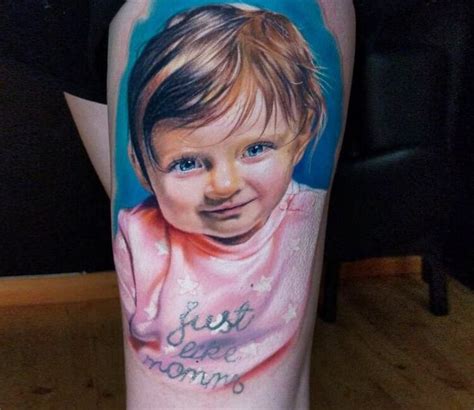 Baby Child Tattoo By Jurgis Mikalauskas Gamer Tattoos Cool Tattoos