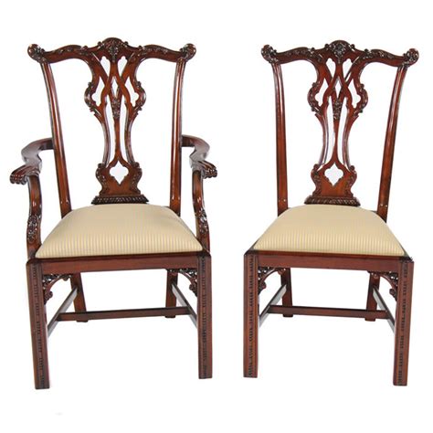 Check out our chippendale chairs selection for the very best in unique or custom, handmade pieces from our furniture shops. Essex Chippendale Style Chairs, Set of 10, Niagara Furniture